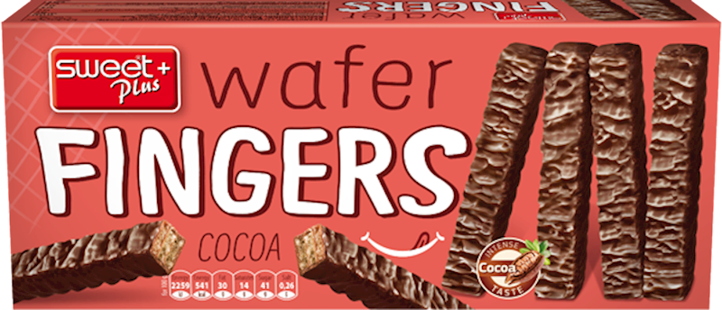 SP WAFER FINGERS CHOCO 24/160G SWEET PLUS +