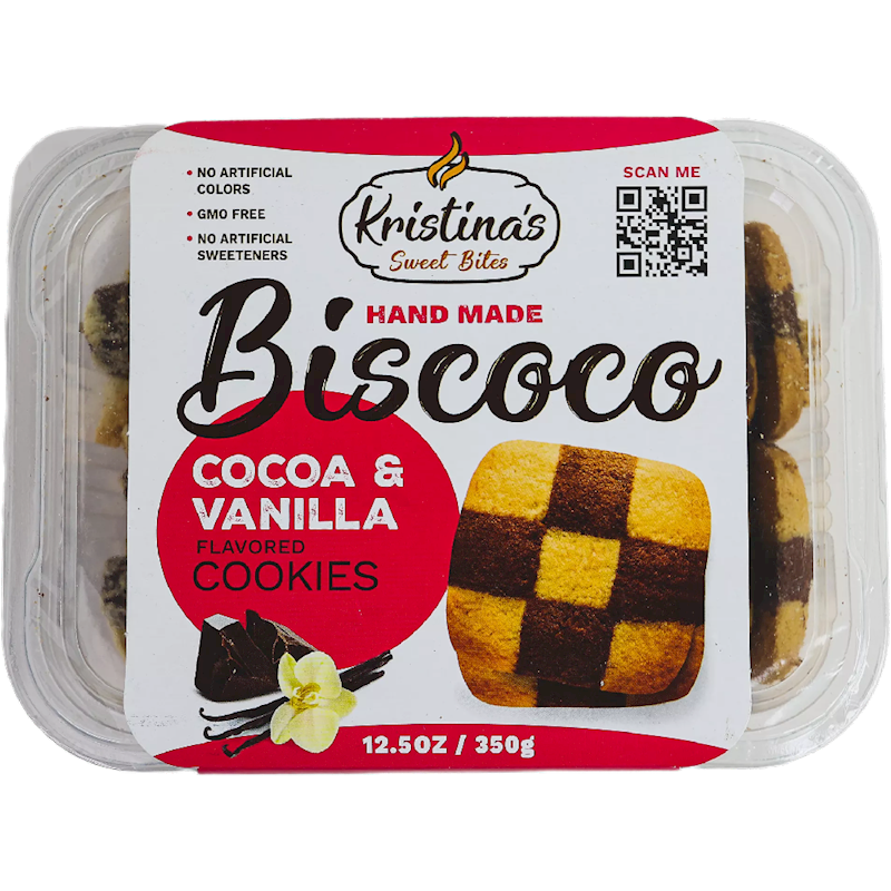 KRISTINA'S BISCOCO VANILL 8/350G – Max's Imports