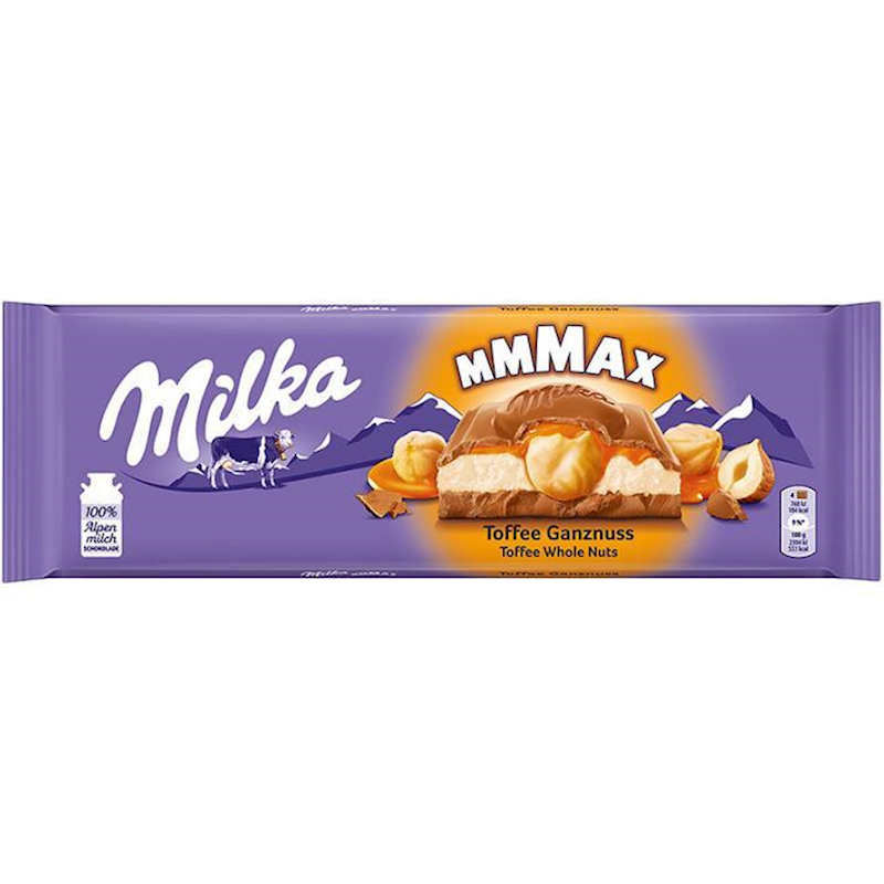 MILKA 12/300G WHOLE NUTS TOFFEE MILKA