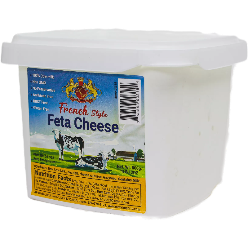 FETTA FRENCH STYLE COW 12/900G AP CHEESE